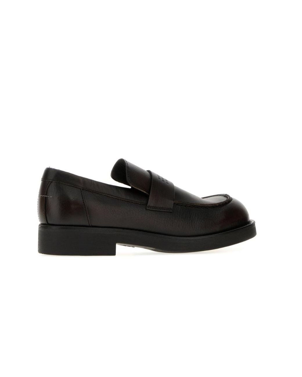 MM6 by Maison Margiela Black Slip-On Loafers for men