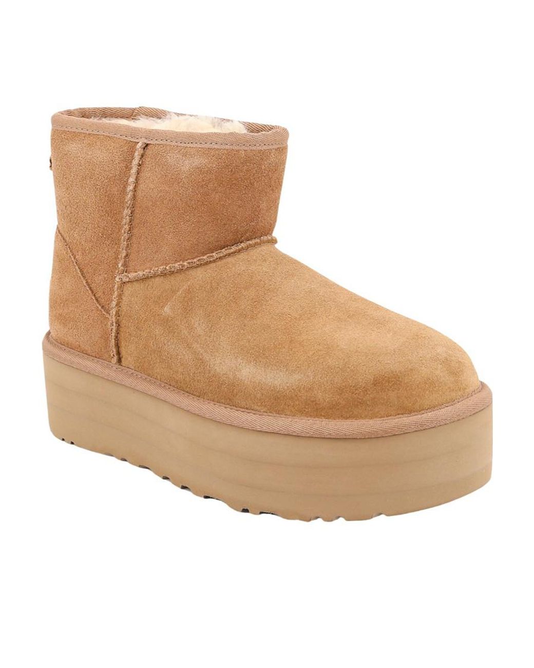 Ugg Brown Classic Mini Platform Ankle Boots