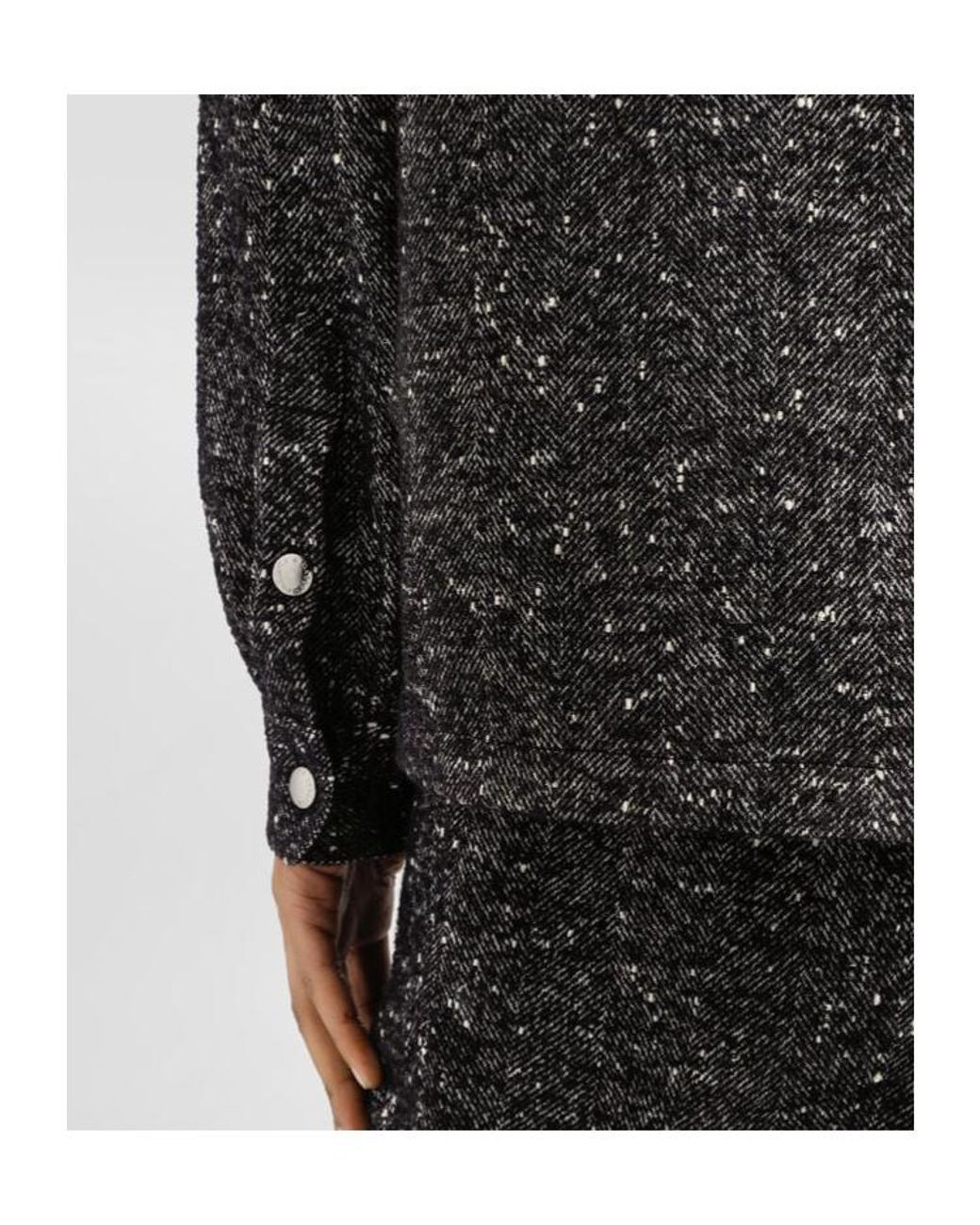 Dolce & Gabbana Black Virgin Wool-Blend Shirt for men