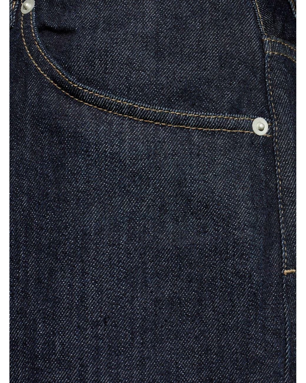 Jil Sander Blue Straight Leg Jeans for men