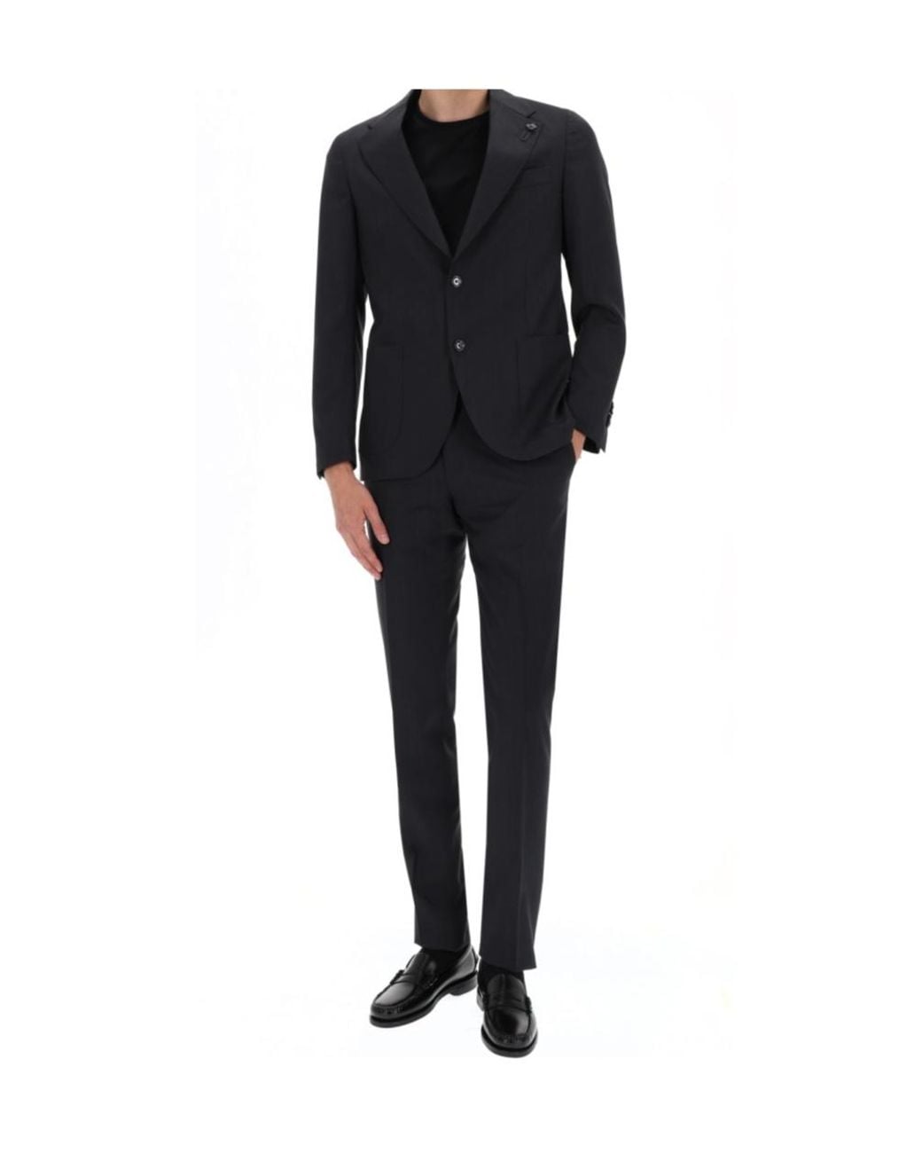 Lardini Blue Two-Piece Wool Suit for men