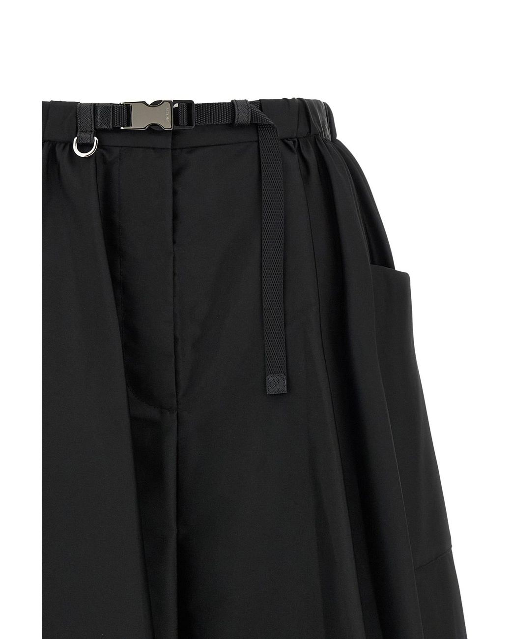 Prada Black Re-Nylon Short Skirt