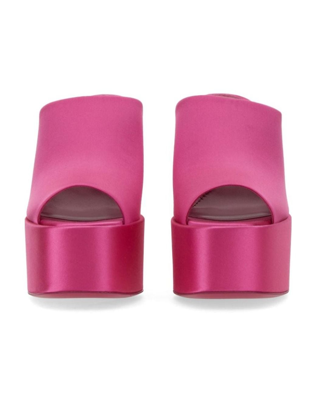 Paris Texas Purple Sasha Block Heel Mules