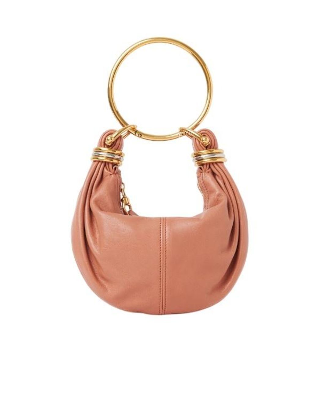Chloé Pink Chloé Bracelet Detailed Mini Hobo Bag
