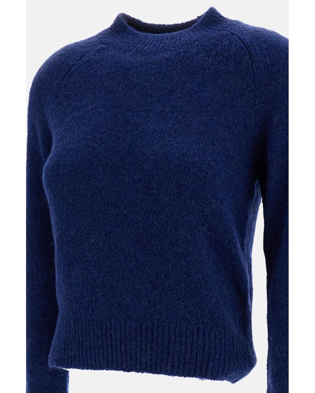Dries Van Noten Blue Texas High Crewneck Knitted Sweater
