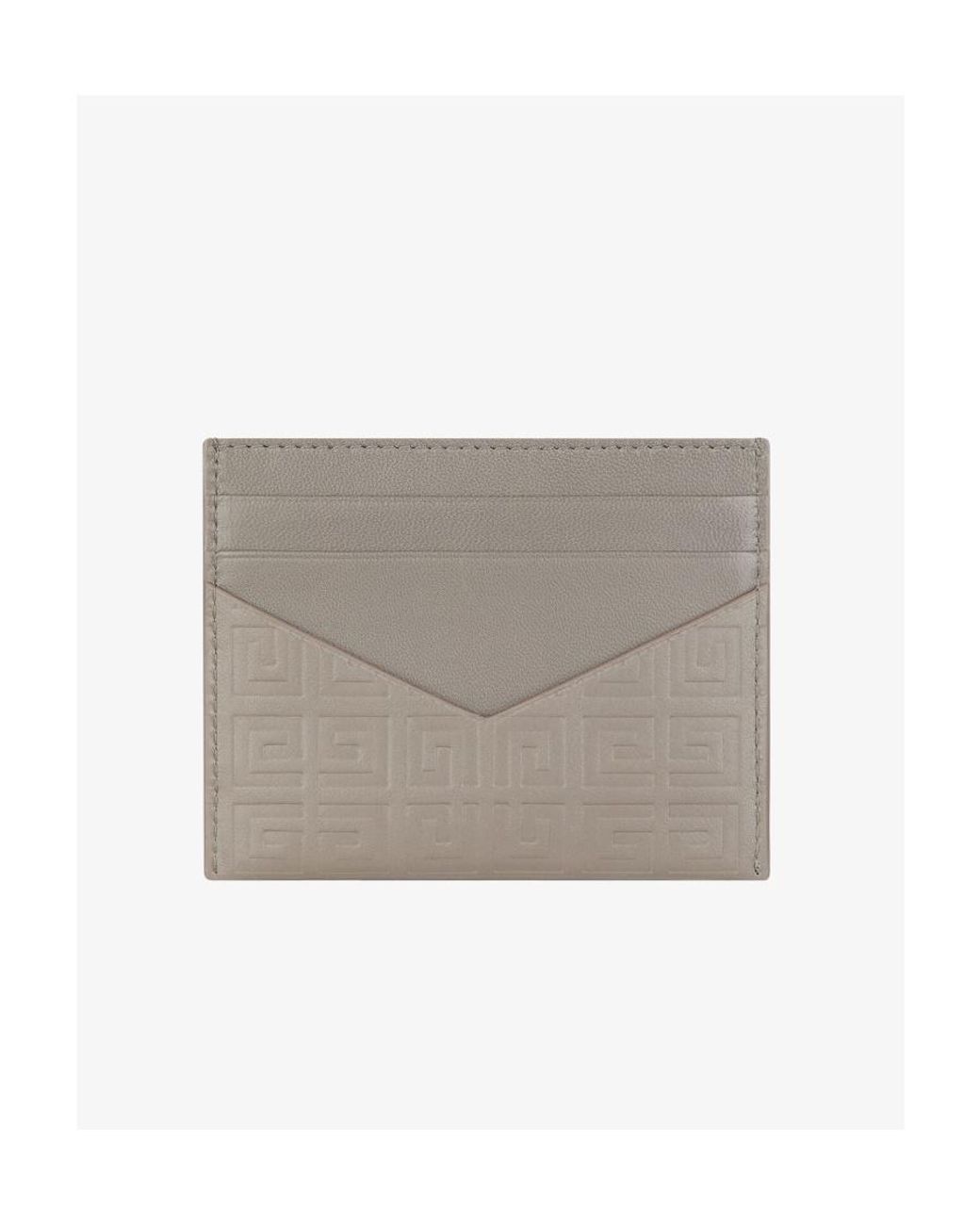 Givenchy Gray G Cut Card Holder