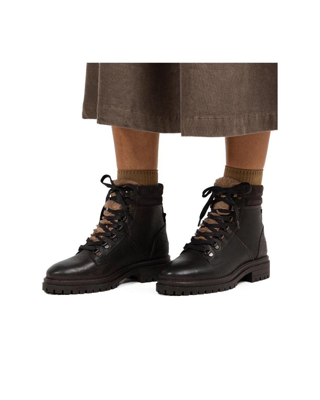 Barbour Brown Hiker Rugged Boots