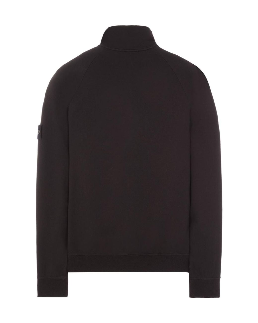 Stone Island Black High-Neck Zip-Up Jacket for men