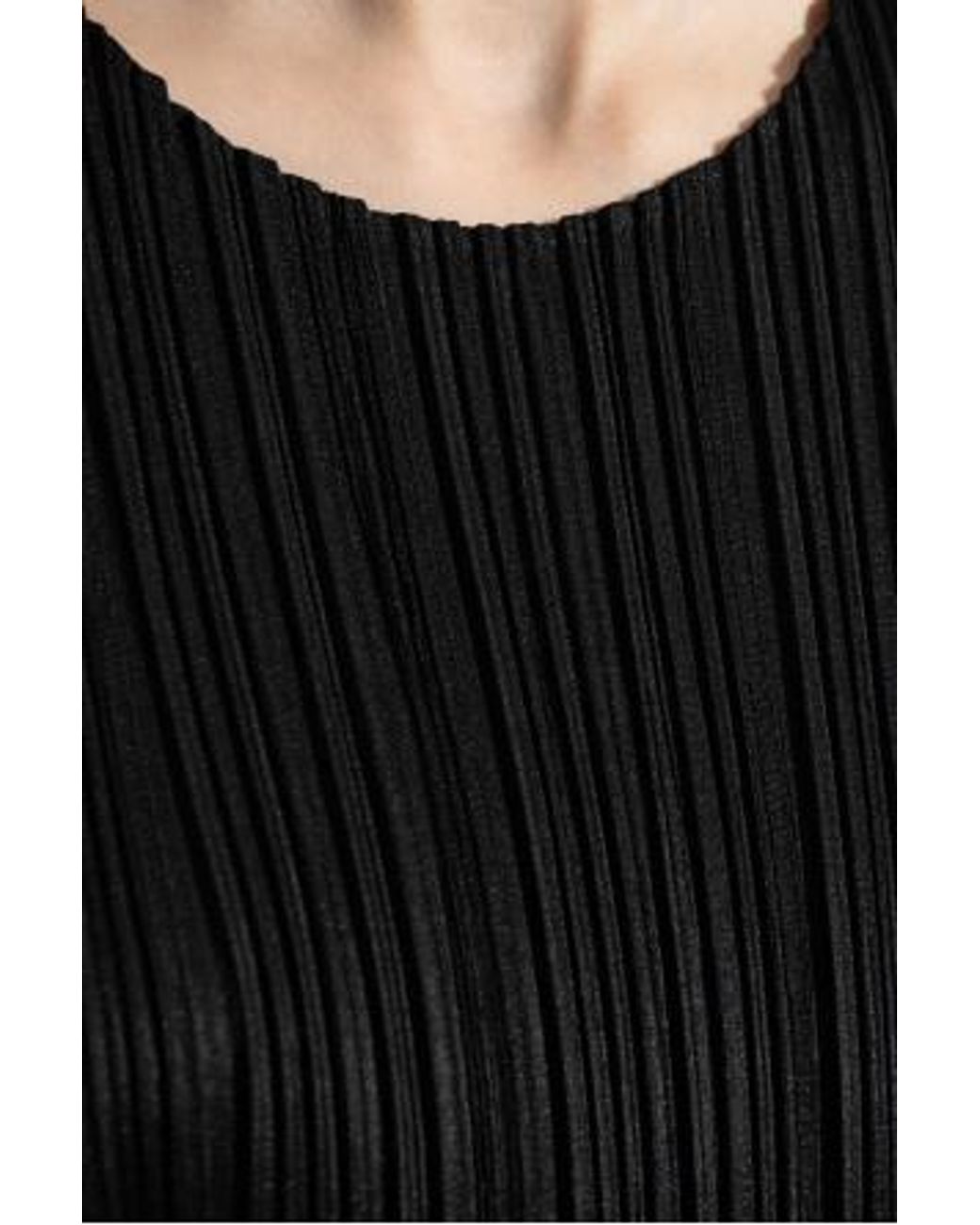 Pleats Please Issey Miyake Black Pleated Mini Dress