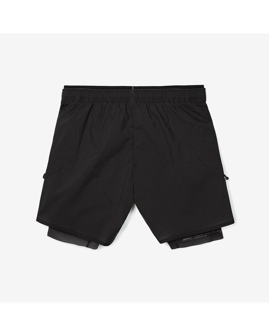 Satisfy Black Rippy Cordura 5' Trail Shorts for men