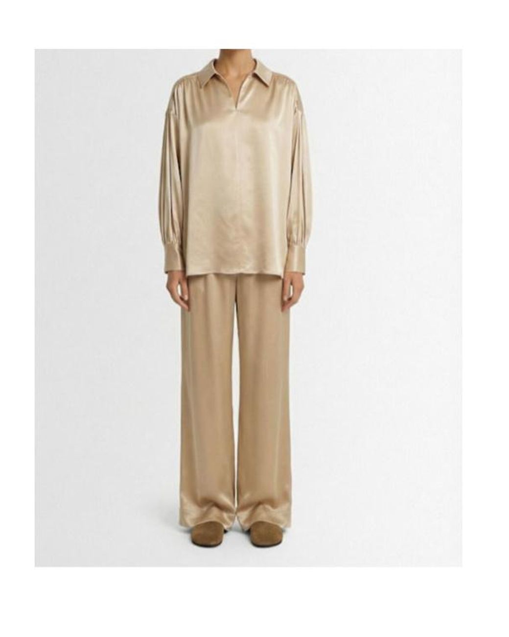 By Malene Birger Natural Long-Sleeved Shirt
