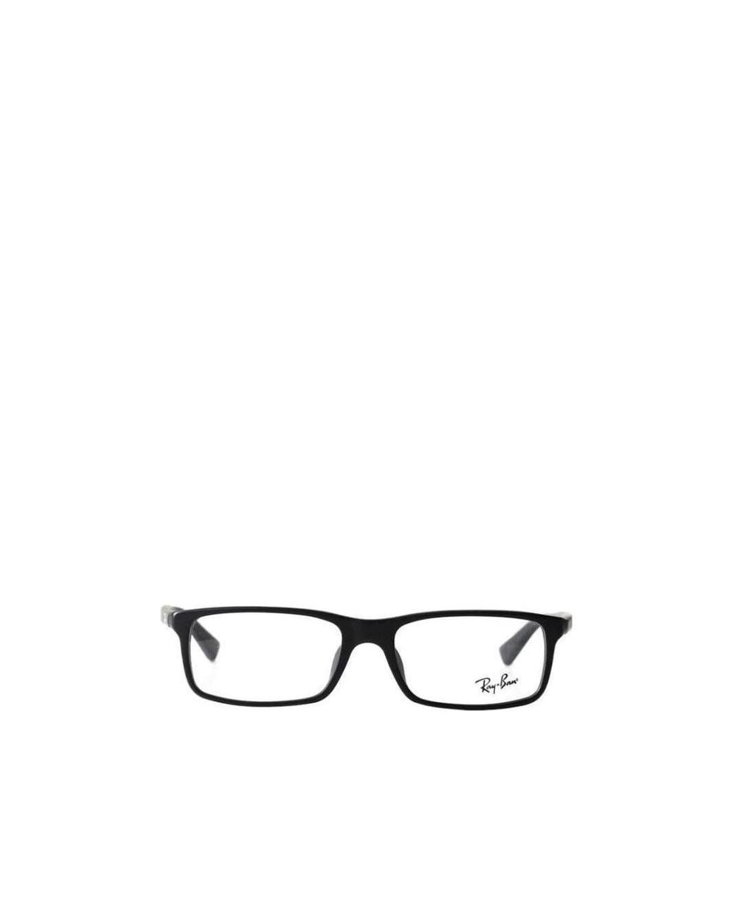 Ray-Ban White Logo Clear Lens Glasses for men