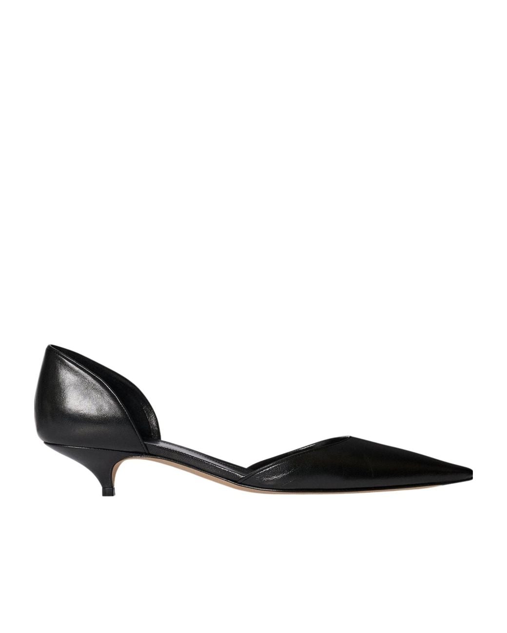The Row Black Liisa Kitten D'Orsay Pumps