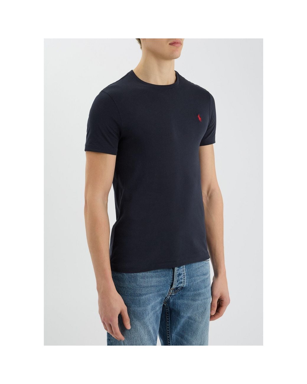 Polo Ralph Lauren Blue Cotton Slim-Fit T-Shirt for men