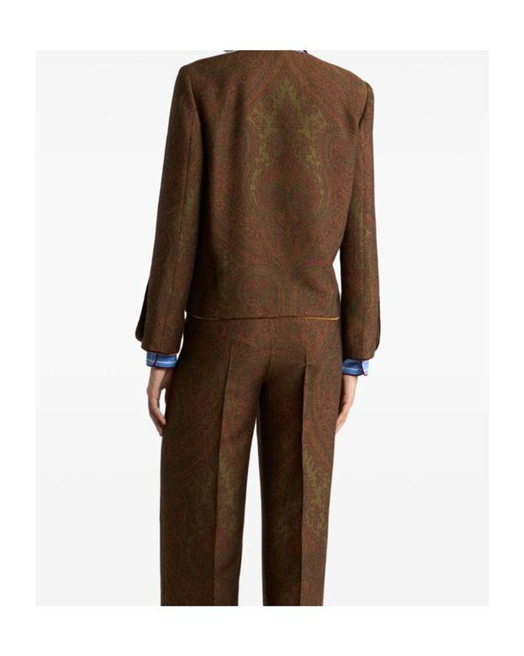 Etro Brown Long-Sleeve Blazer