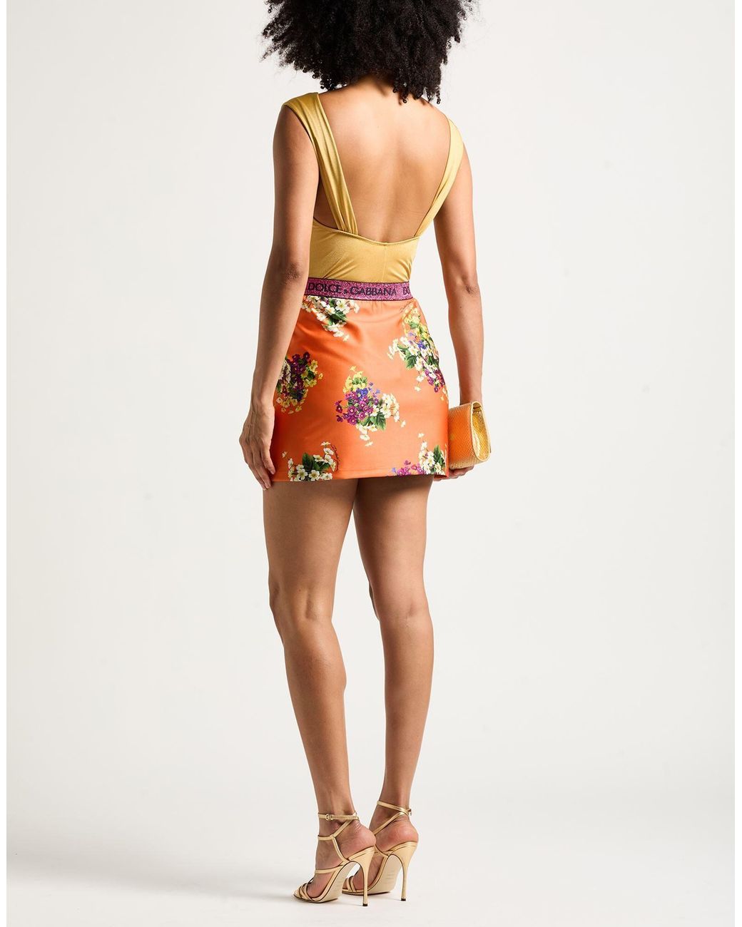 Dolce & Gabbana Orange Mini Skirts