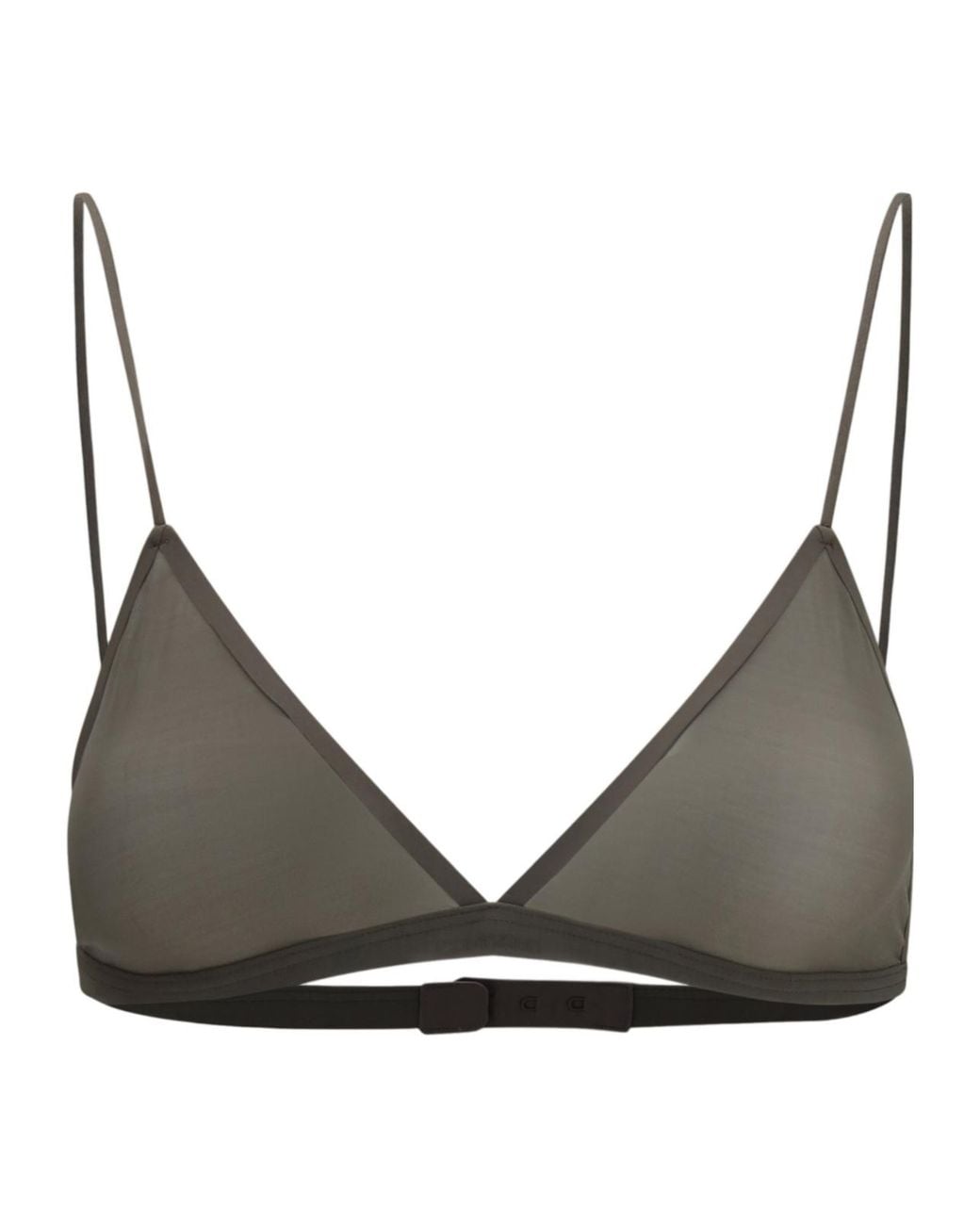 Calvin Klein Gray Ruby Sheer Triangle Bra