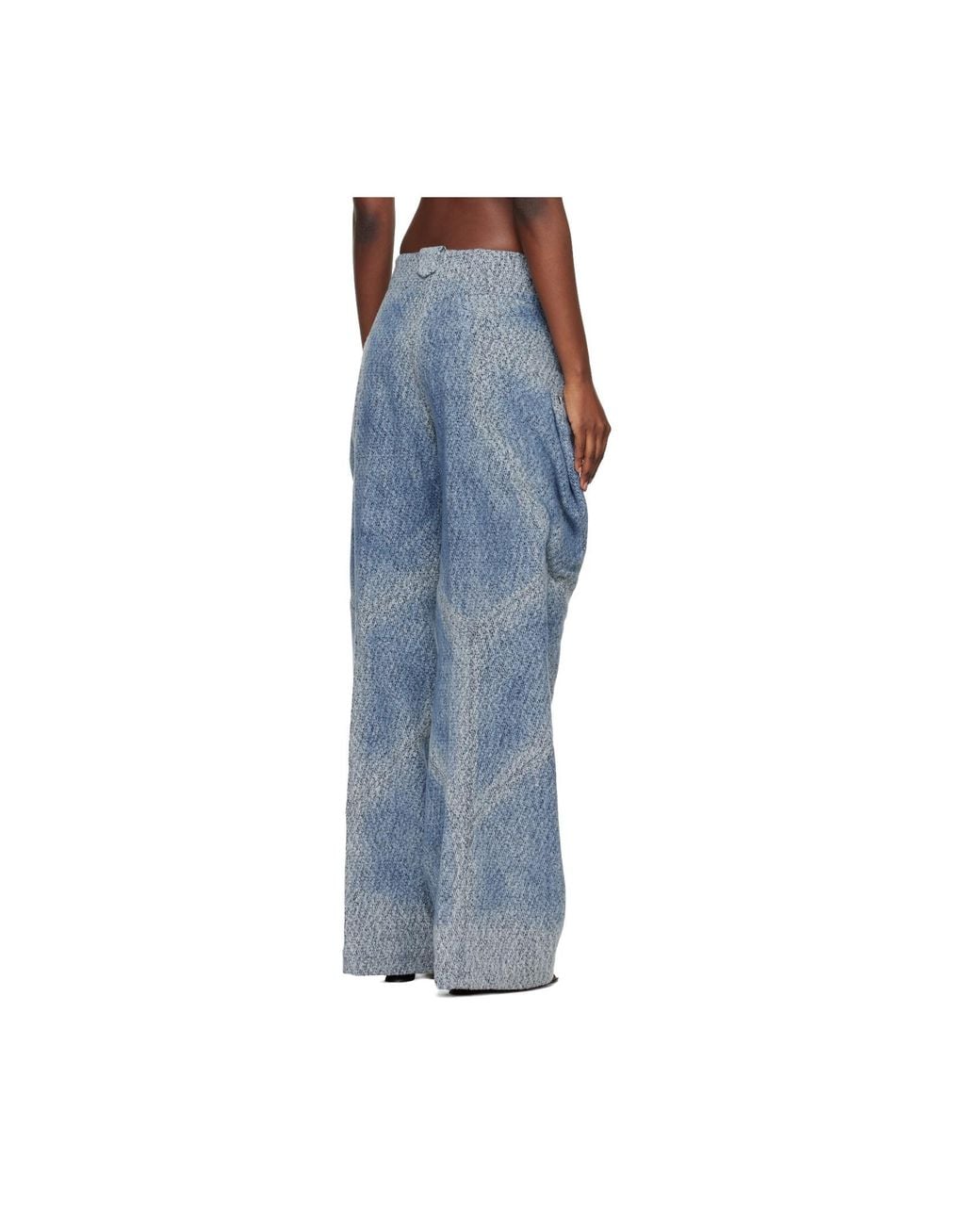 Kiko Kostadinov Blue Centennial Wide-Leg Jeans