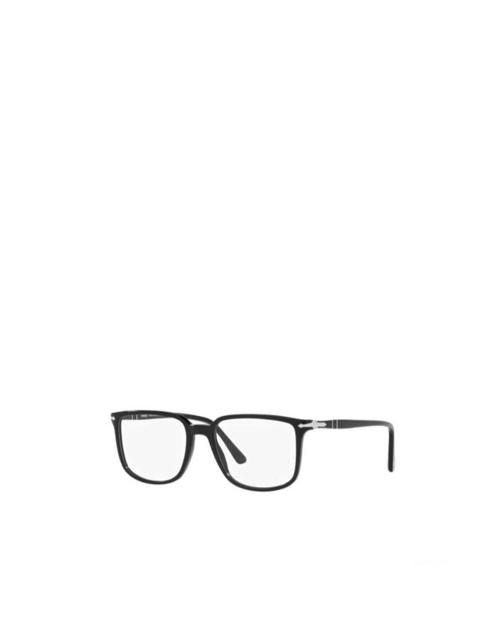 Persol White Rectangle Frame Glasses for men