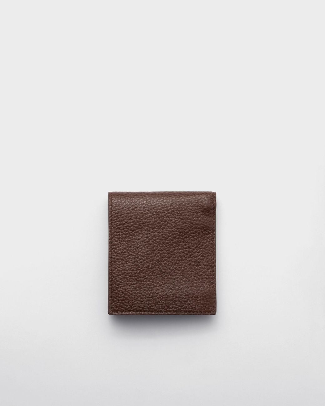 Prada Brown Triangle-Logo Wallet for men
