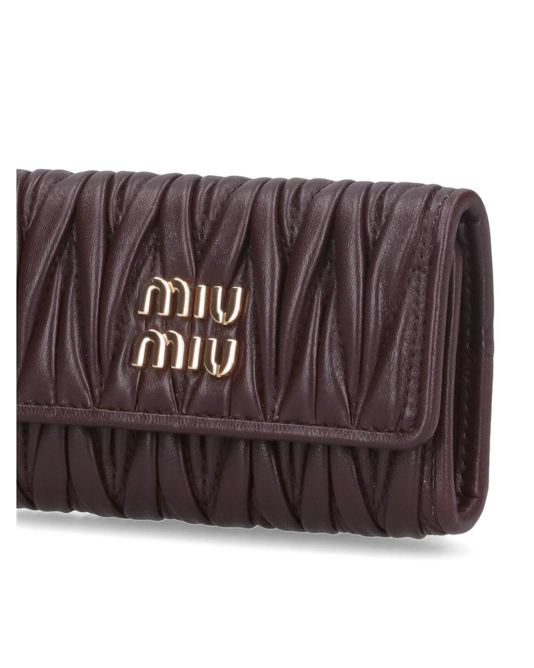 Miu Miu Purple Logo Key Case