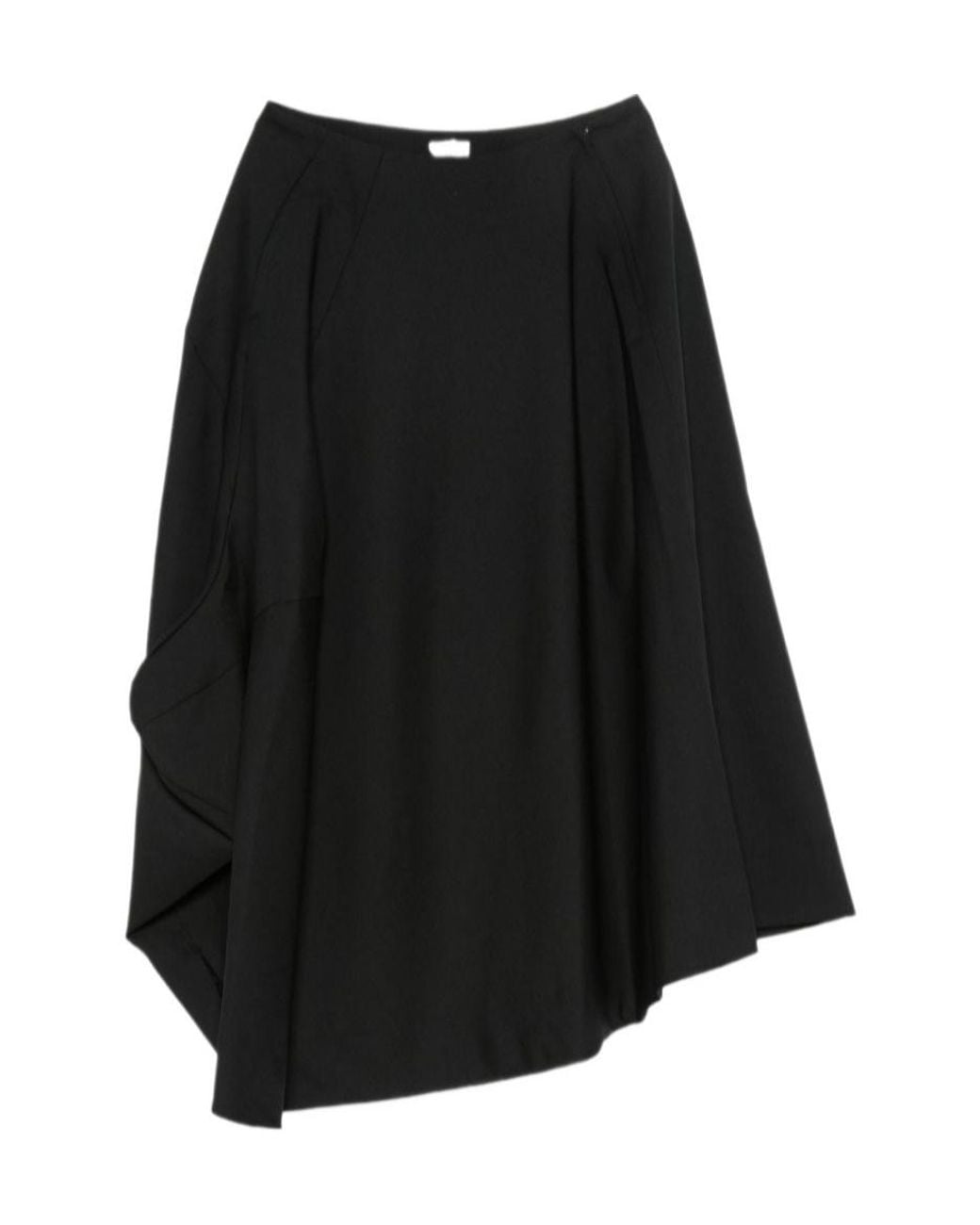 Comme des Garçons Black Asymmetric Draped Skirt