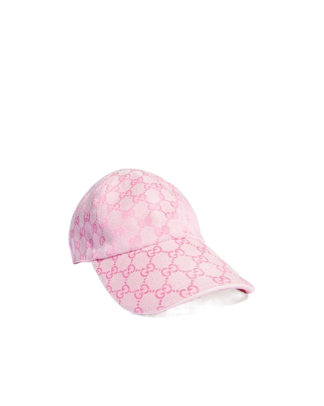Gucci Pink Gg Cotton Canvas Baseball Hat
