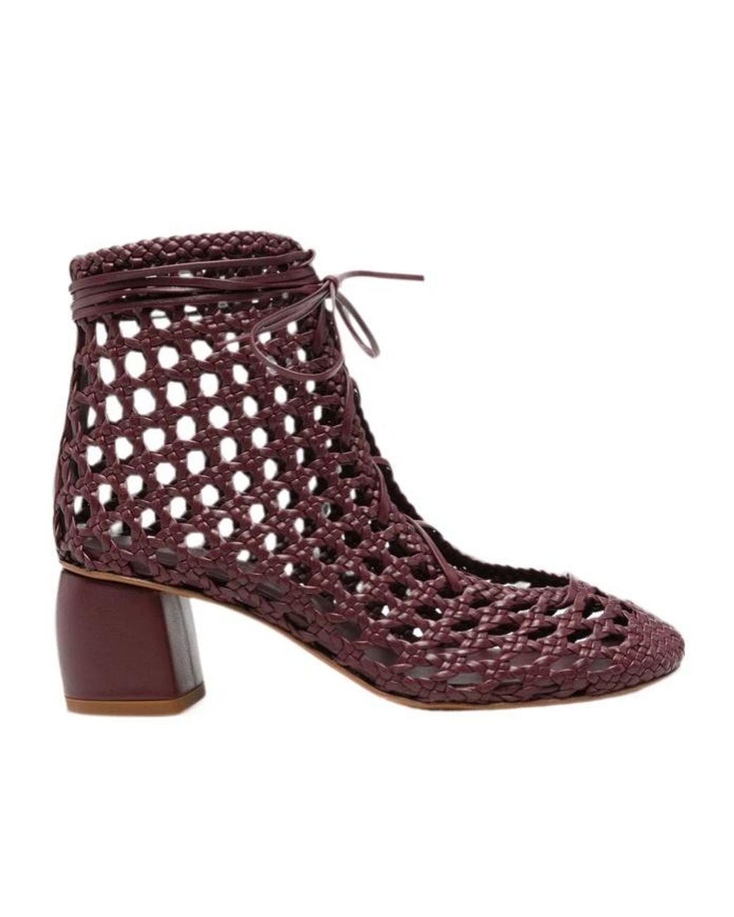 Forte_forte Purple Round-Toe Ankle Boots