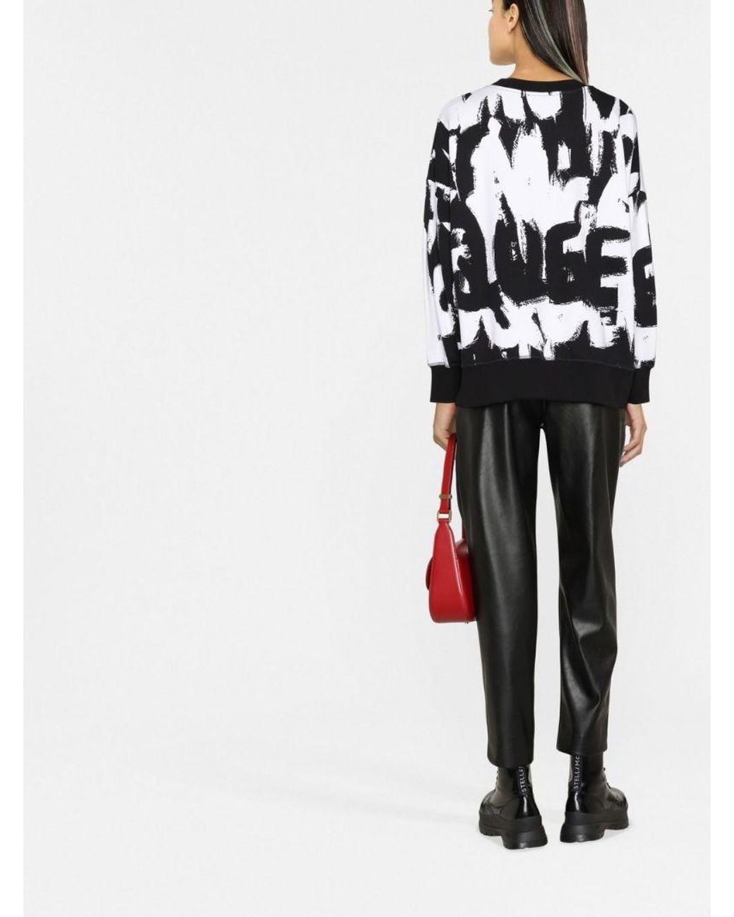 McQueen Black Graffiti Pint Sweatshirt