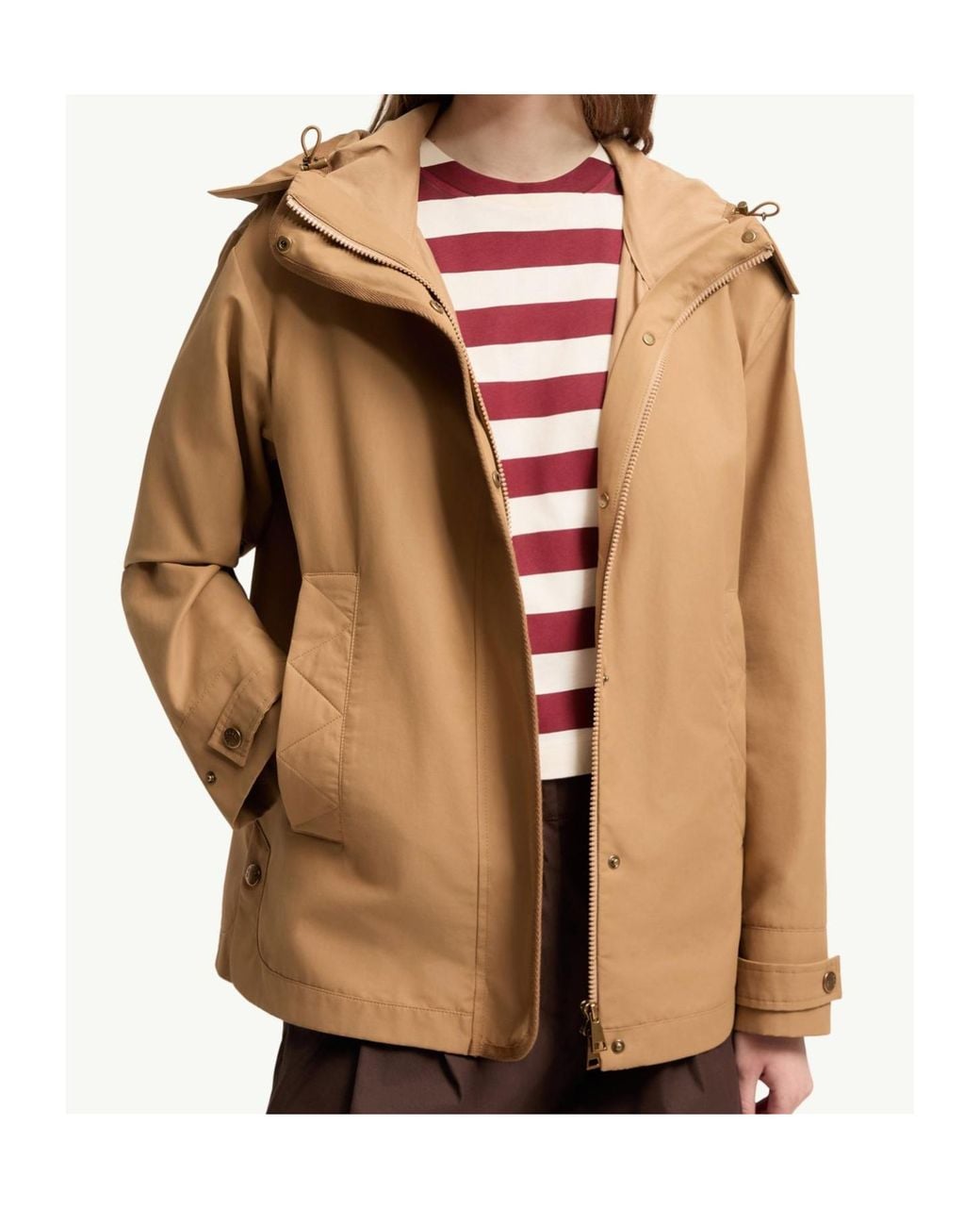 Moncler Natural 2-In-1 Hooded Jacket