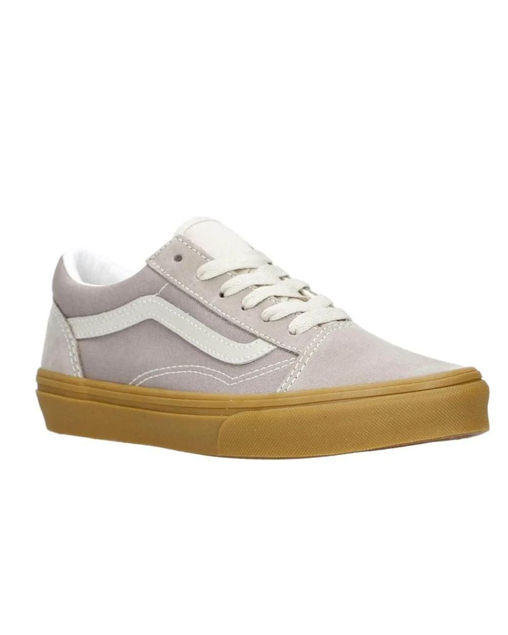 Vans White Round Toe Sneakers