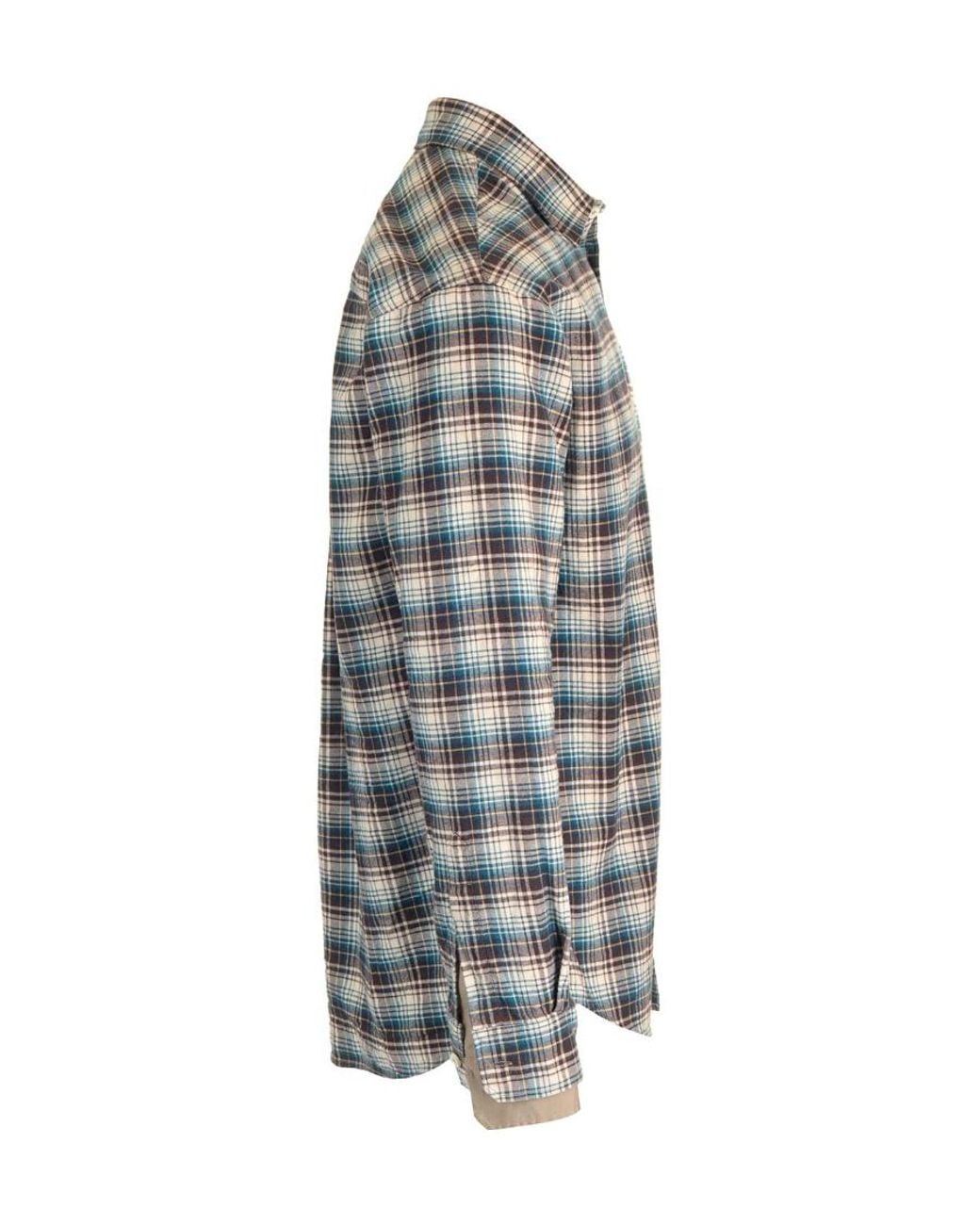 DSquared² Gray Checked Long-Sleeved Shirt for men