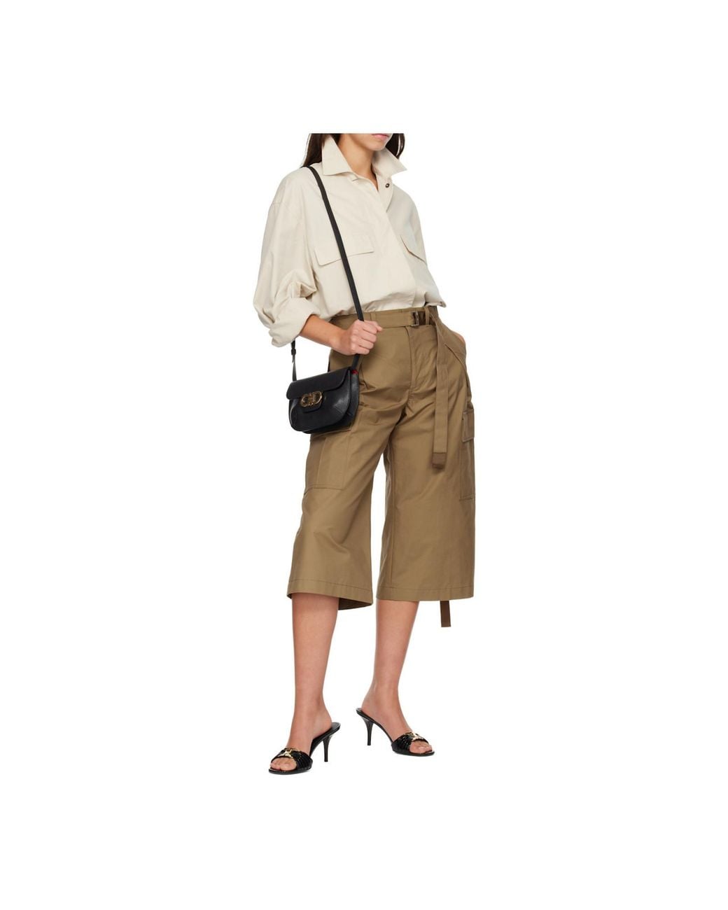 Ferragamo Black Ferragamo Logo Plaque Crossbody Bag