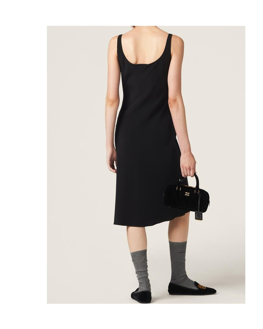 Miu Miu Black Cady Dress