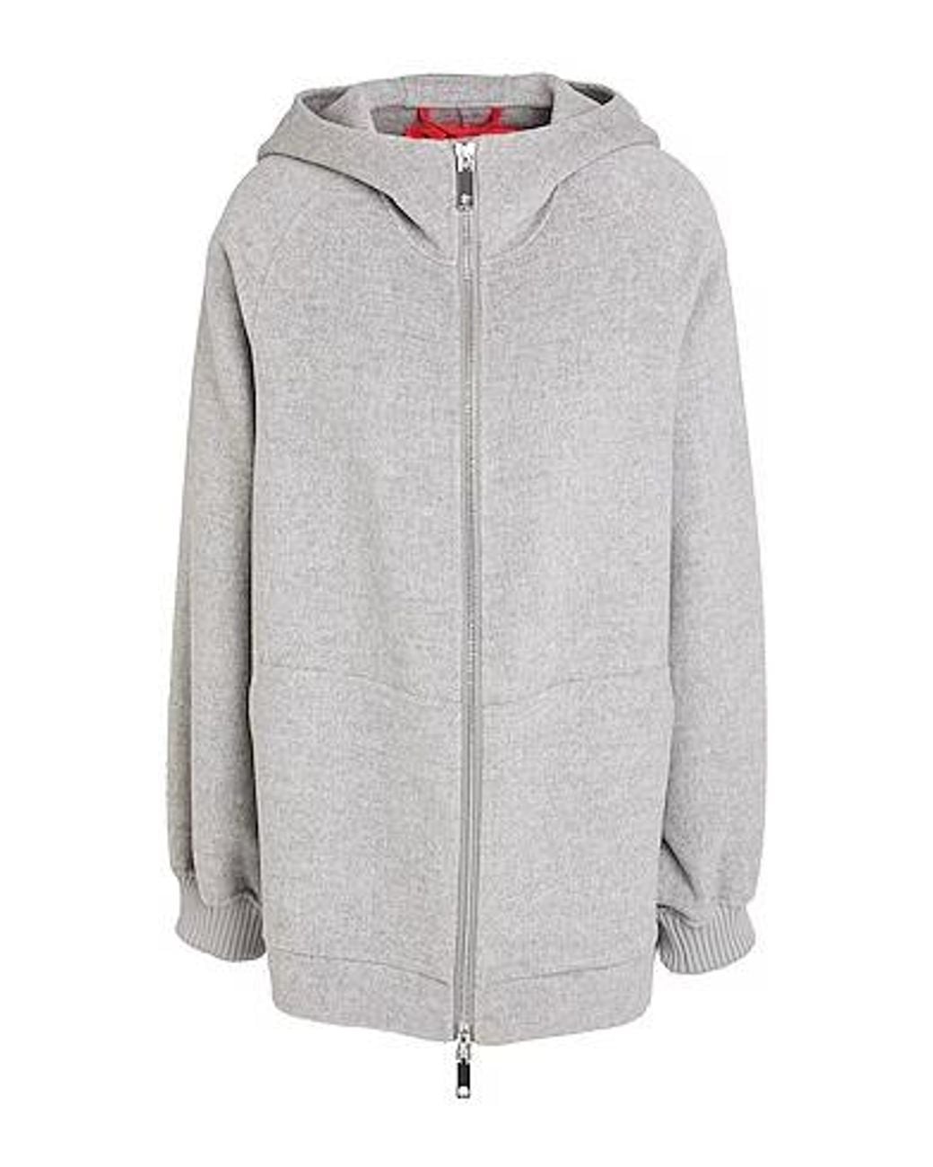 MAX&Co. Gray Hooded Casual Jacket
