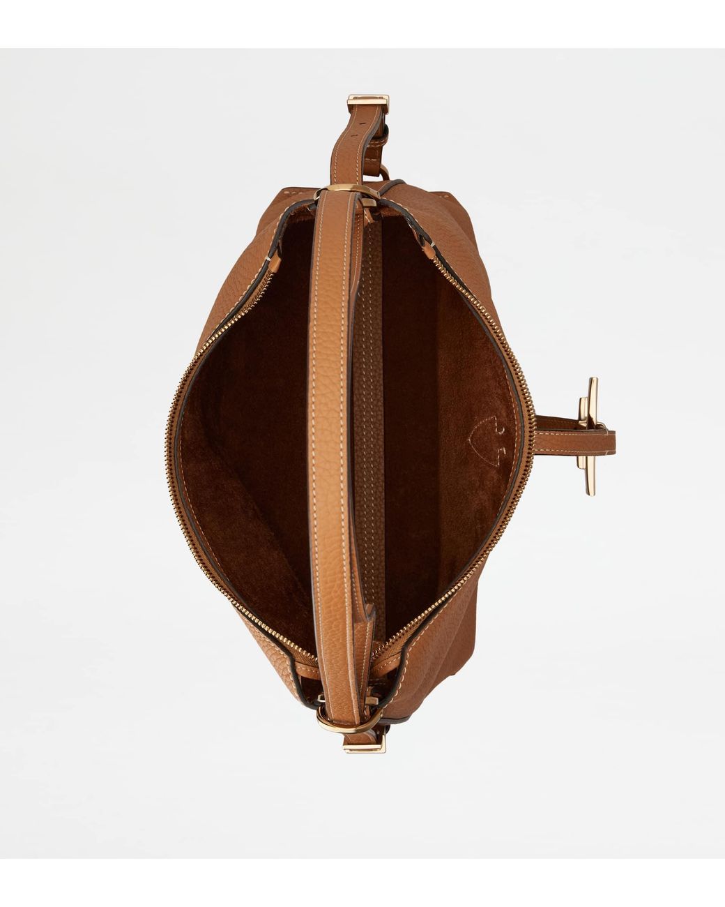 Tod's Brown T Timeless Shoulder Bag