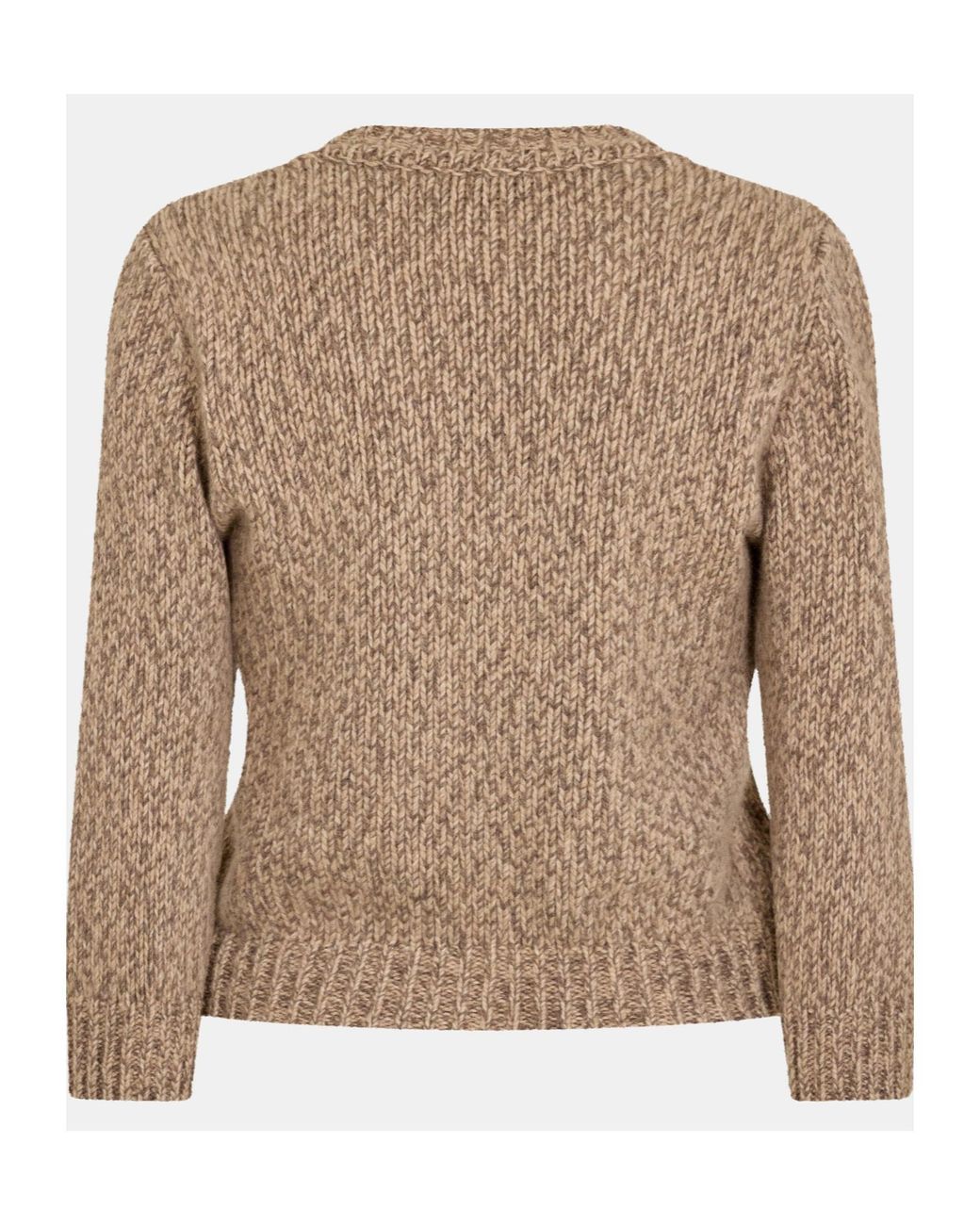 Magda Butrym Brown Crew Neck Knit Sweater