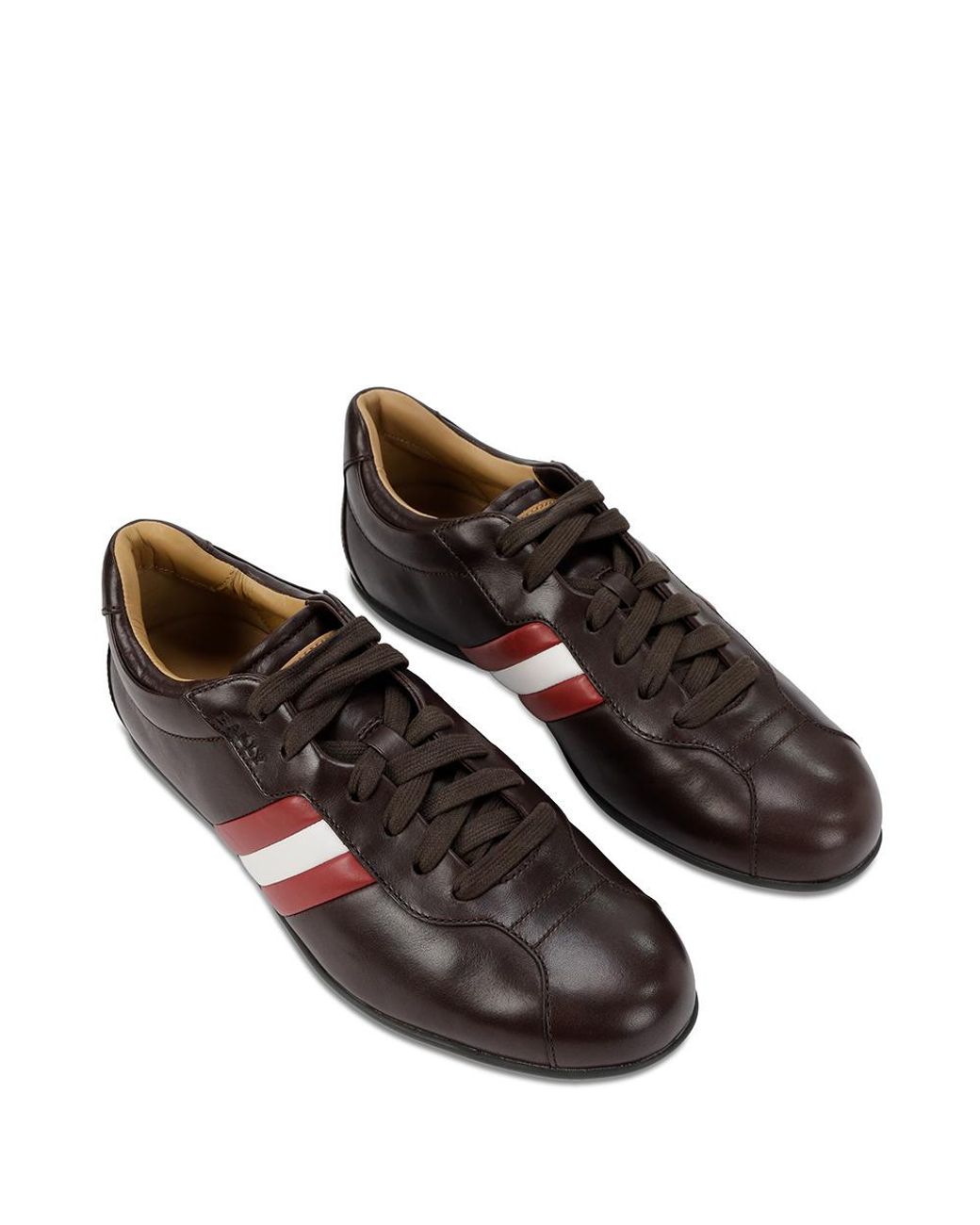 Bally Brown Logo Casual Sneakers for men