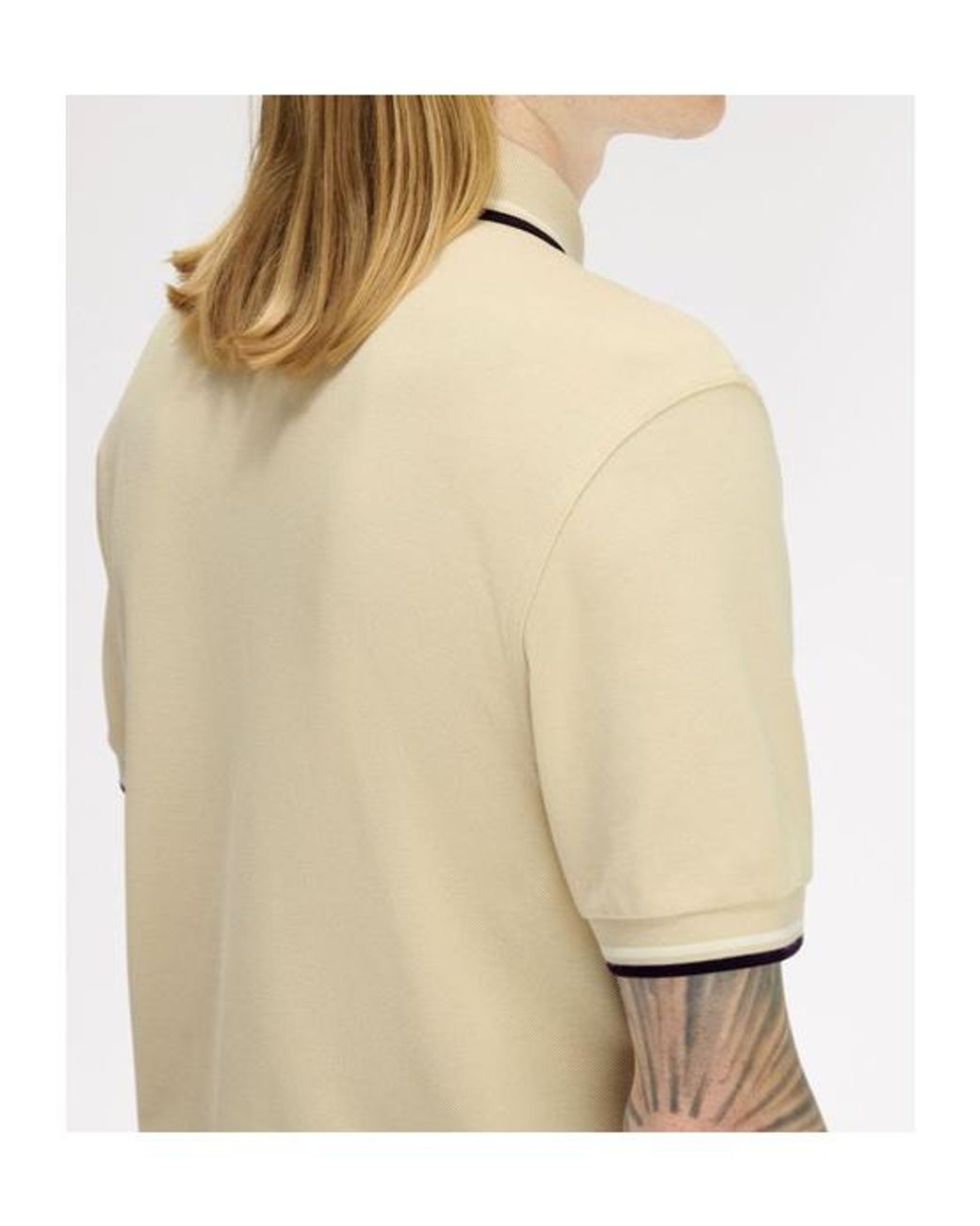 Fred Perry Natural Short-Sleeved Polo Shirt for men