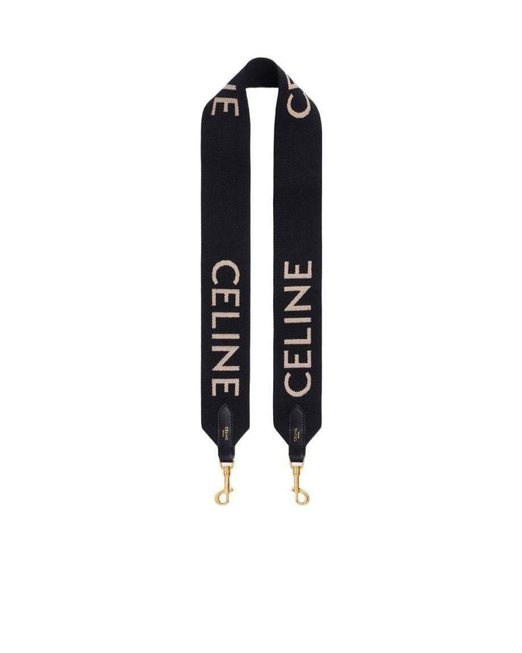 Céline Black Long Strap