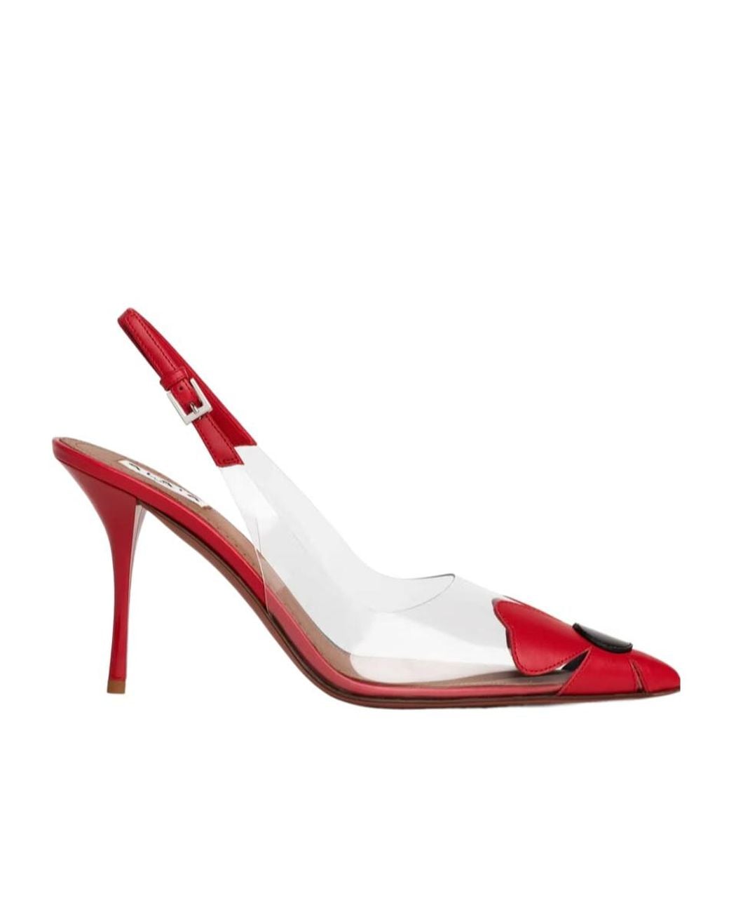 Alaïa Red Heart-Motif Slingback Pumps