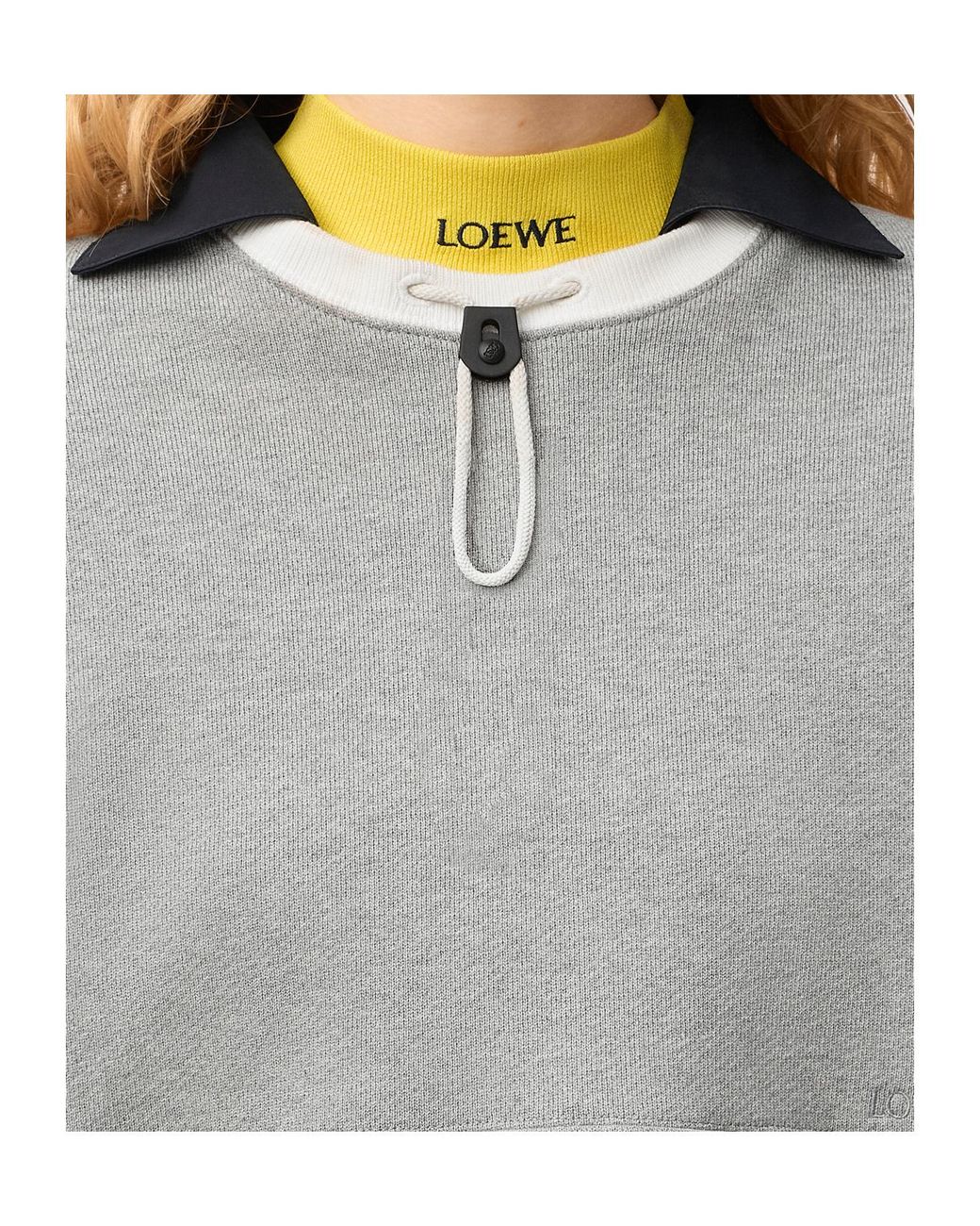 Loewe Gray Medium-Weight Fleece Sweatshirt