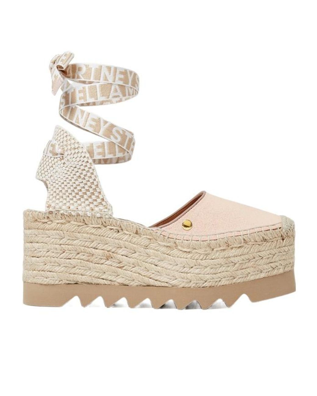 Stella McCartney Natural Gaia Platform Espadrilles