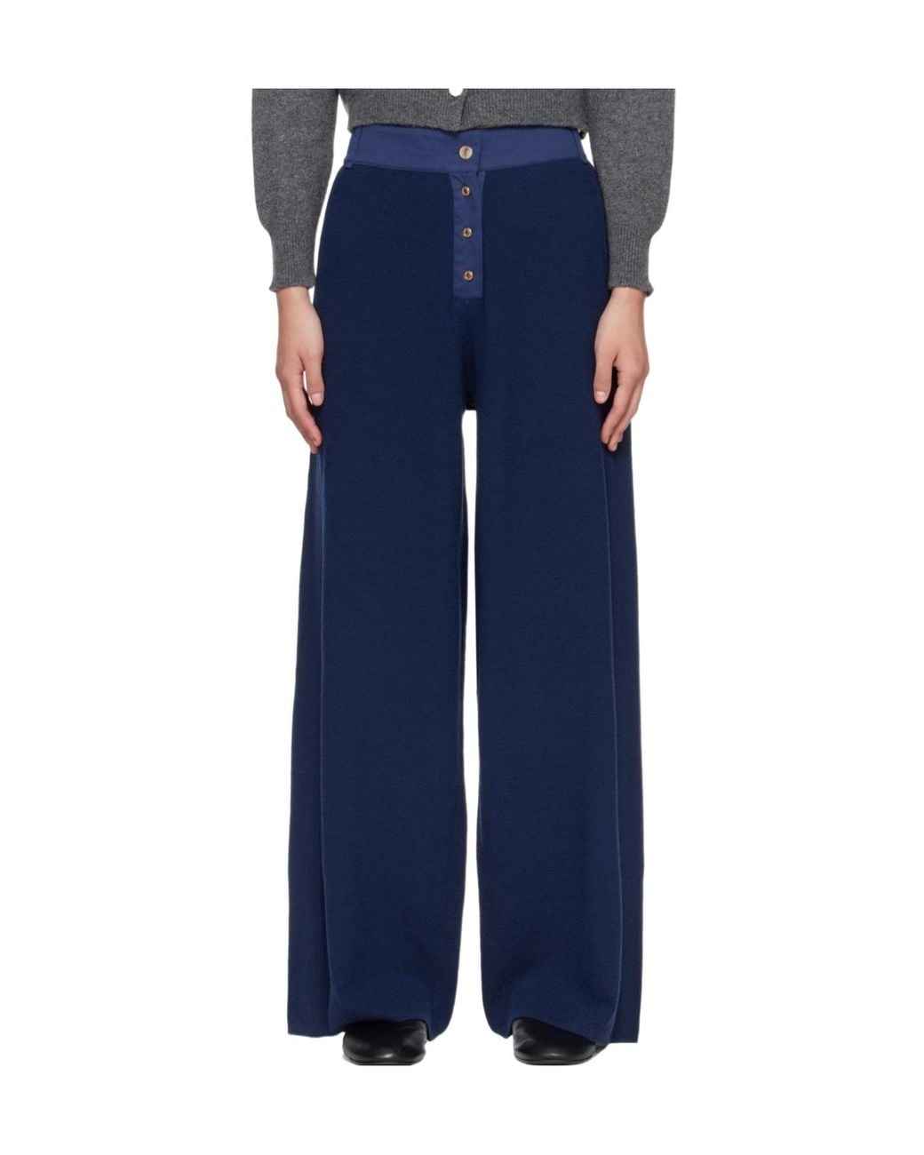 Rag & Bone Blue Casual Trousers With Belt Loops