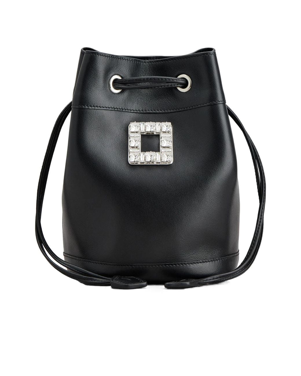 Roger Vivier Black Très Vivier Bucket Bag