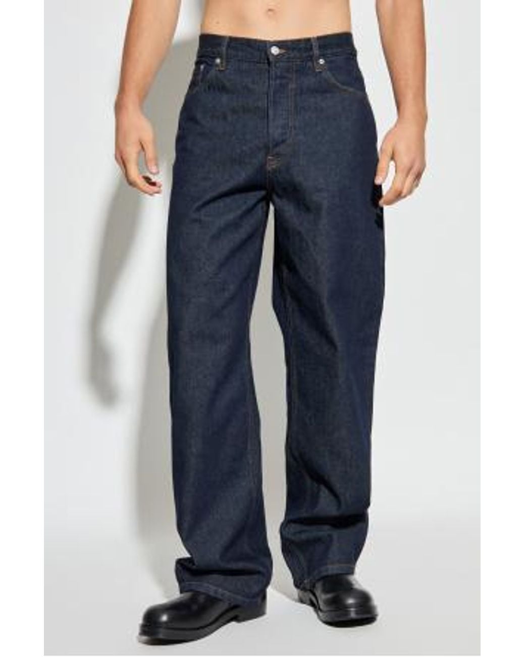 Dries Van Noten Blue Jeans With Belt Loops for men
