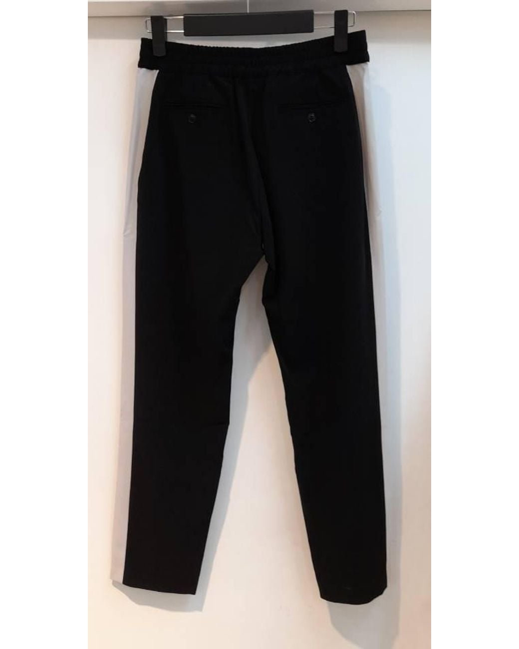 Max Mara Black Drawstring Casual Pants