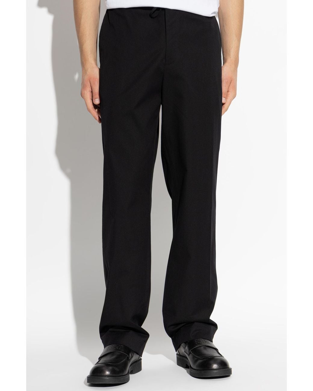 Dries Van Noten Black Penny Straight-Leg Pants for men