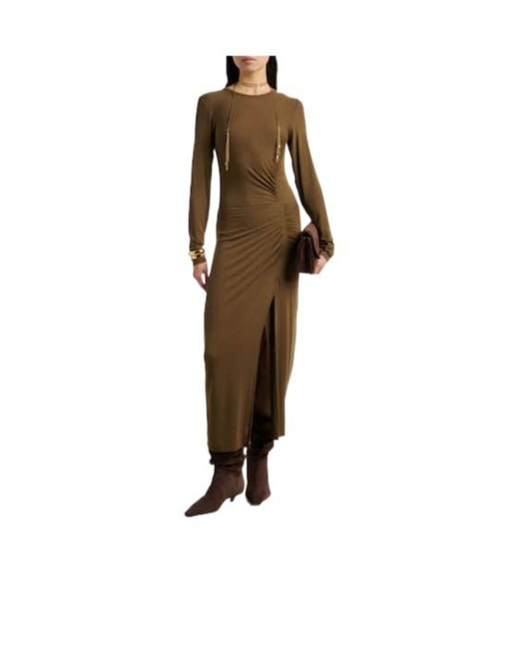 AMINA MUADDI Brown Suede Ankle Boots