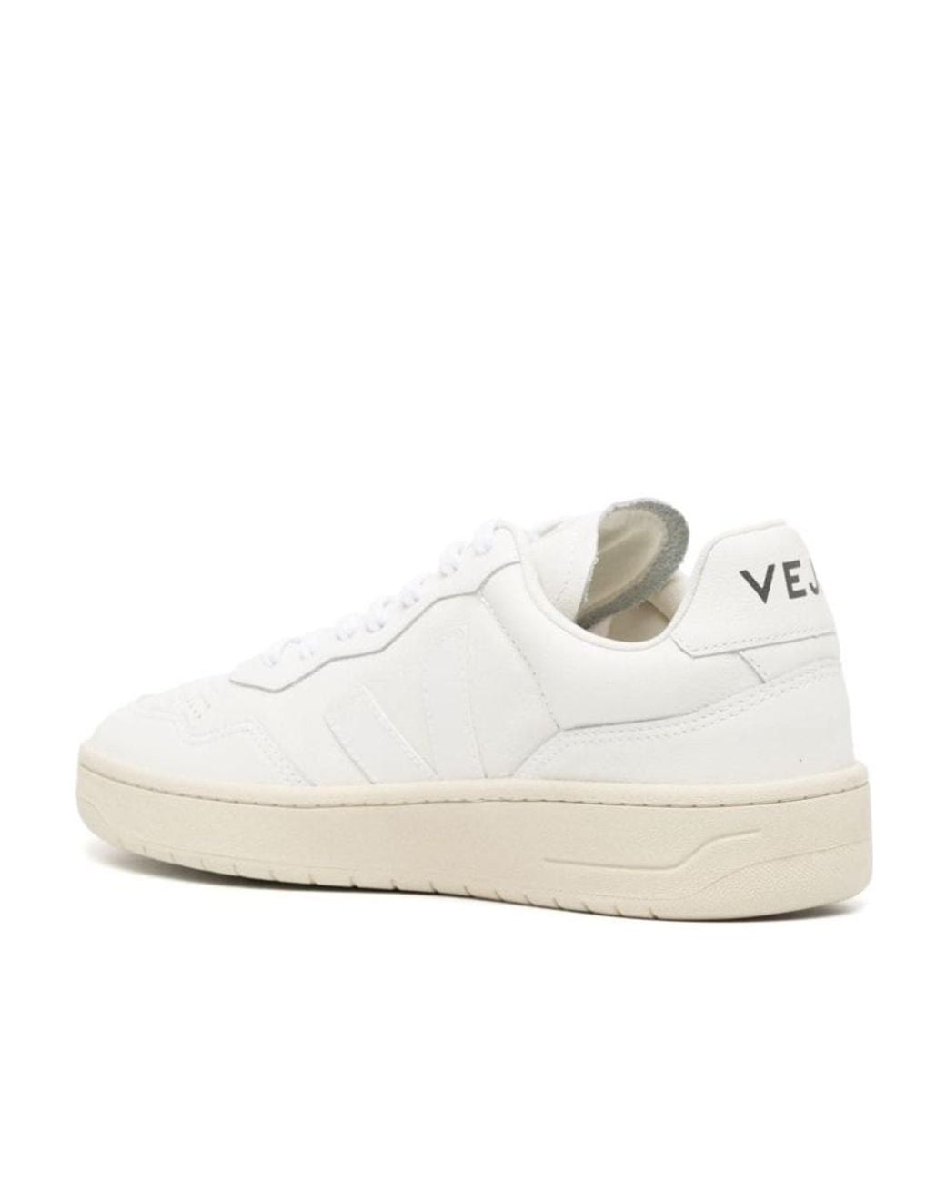 Veja White V-90 Lace-Up Sneakers for men